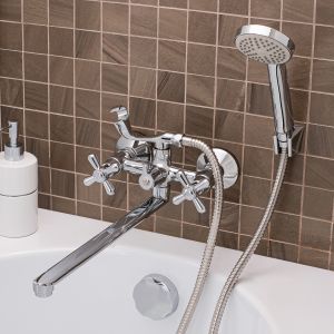 Смеситель для ванны с душем РМС SL129-140 хром