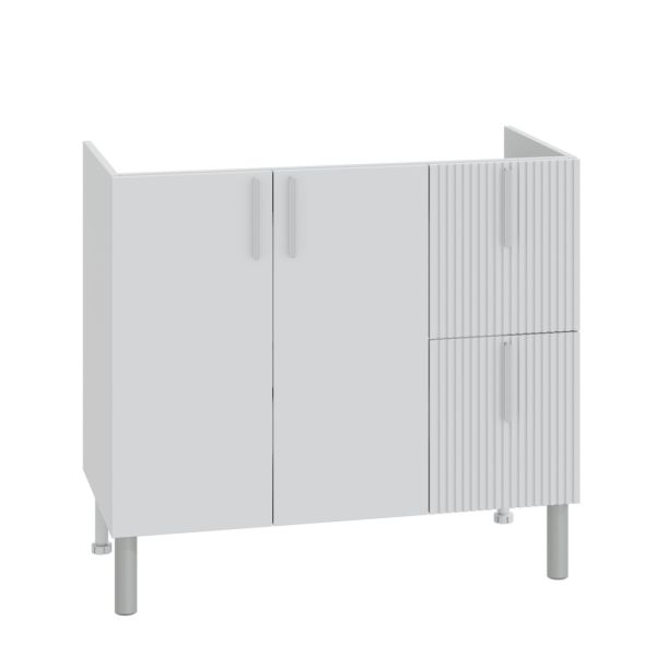 Напольная тумба под раковину Санта Вега 700448 90 см белый