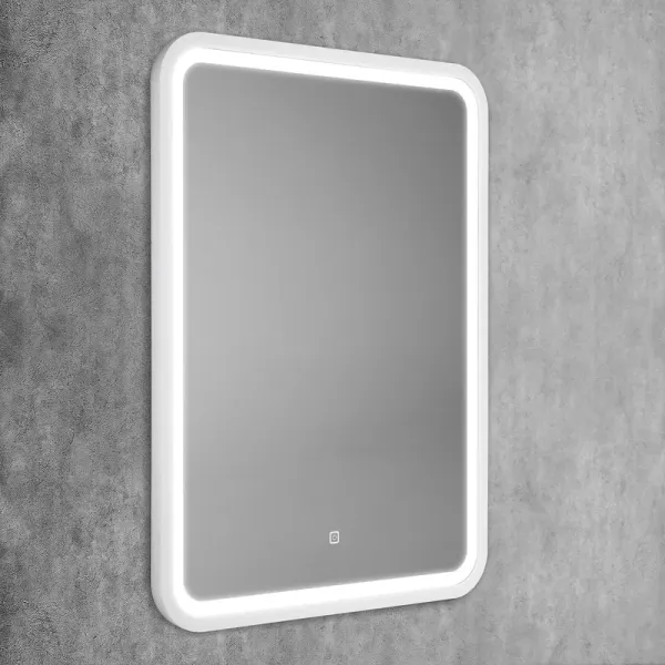 Зеркало с подсветкой ArtMax Genova AM-Gen-600-800-DS-F-White 60 см белый