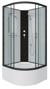 Душевая кабина Niagara NG-6707-14BK 80x80см чёрный/прозрачное