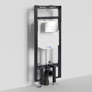 Система инсталляции для унитазов WasserKRAFT Dinkel 58TLT.010.ME.BN04 с кнопкой смыва