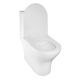 Унитаз-моноблок Azario Terni AZ-8618T безободковый торнадо белый
