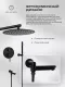 Душевой комплект Filarete Roun FL1020BL чёрный матовый