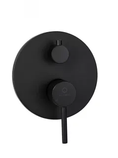 Душевой комплект Filarete Roun FL1026BL чёрный матовый