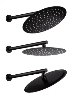 Душевой комплект Filarete Roun FL1028BL чёрный матовый