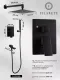 Душевой комплект Filarete Fing FL1040BL чёрный матовый