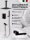 Душевой комплект Filarete Fing FL1042BL чёрный матовый
