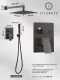 Душевой комплект Filarete Fing FL1043BG графит