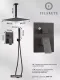 Душевой комплект Filarete Fing FL1044BG графит