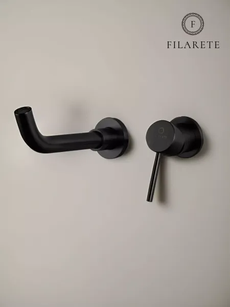 Смеситель для раковины Filarete Roun FL4020BL чёрный матовый