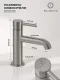 Смеситель для раковины Filarete Roun FL5020NK никель