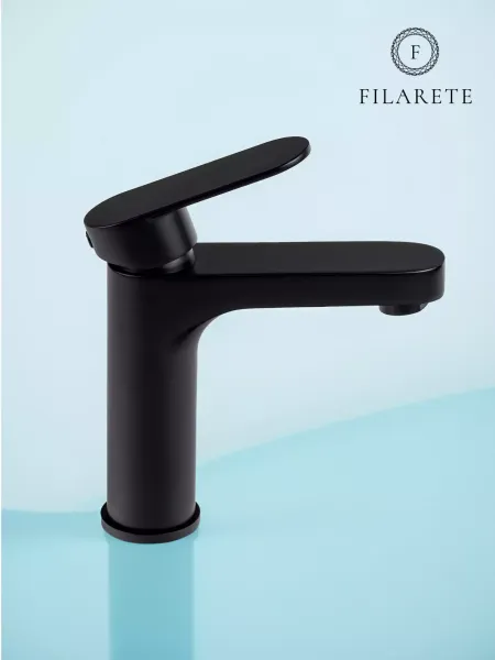 Смеситель для раковины Filarete Retta FL5030BL чёрный матовый