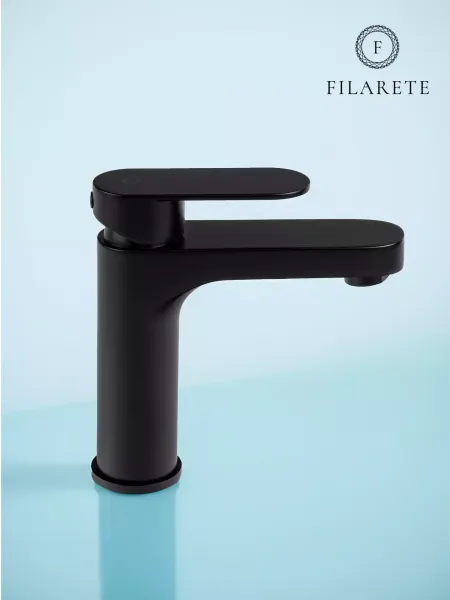 Смеситель для раковины Filarete Retta FL5030BL чёрный матовый