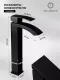 Смеситель для раковины Filarete Waterfall FL6010BL чёрный матовый