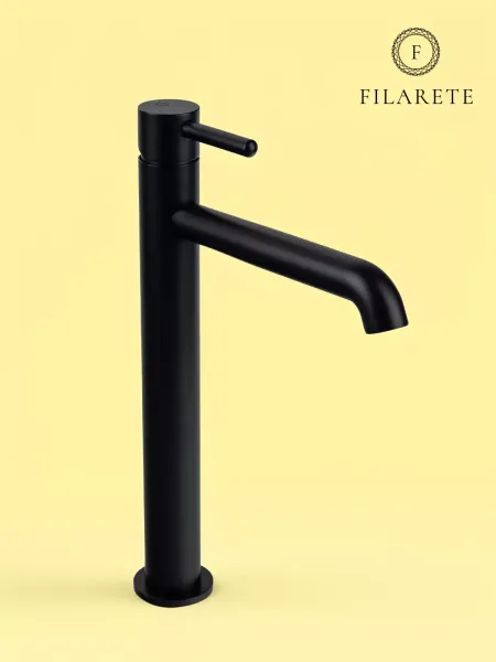 Смеситель для раковины Filarete Roun FL6020BL чёрный матовый
