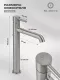 Смеситель для раковины Filarete Roun FL6020NK никель