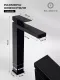Смеситель для раковины Filarete Fing FL6040BL чёрный матовый