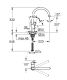 Смеситель для кухни Grohe BauLoop 31368001 Хром Смеситель для кухни Grohe BauLoop 31368001 Хром