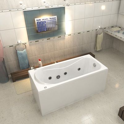 Акриловая ванна Bas Верона 150x70 см с каркасом Акриловая ванна Bas Верона 150x70 см с каркасом
