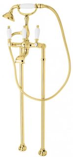 Напольный смеситель для ванны, золото Cezares FIRST-VDP-03/24-Bi