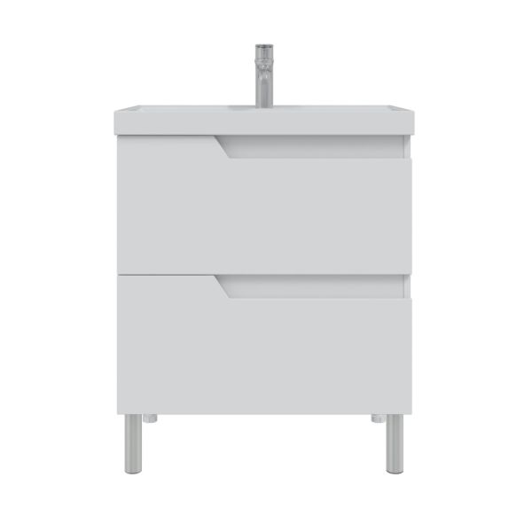 Напольная тумба под раковину Санта Антарес 700517 70 см белый глянец