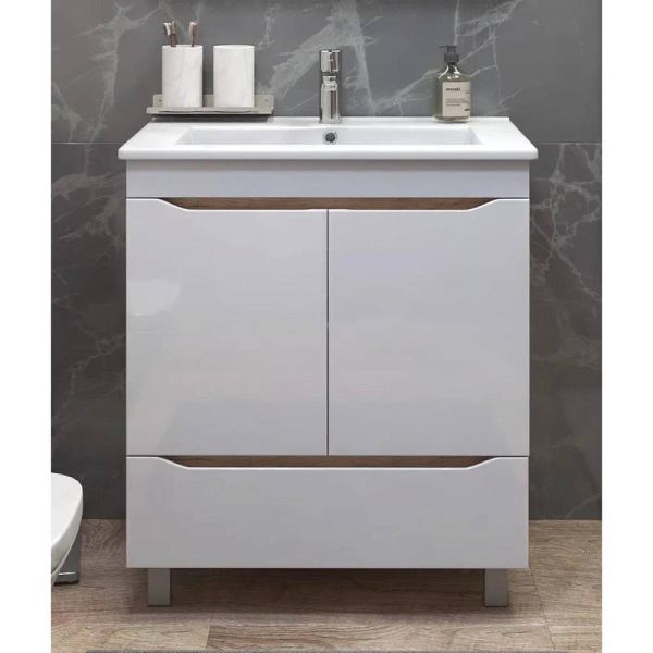 Тумба под раковину напольная Vigo Grani tn.GRI.OSK.75.2D.1Y 75 см дуб золотой