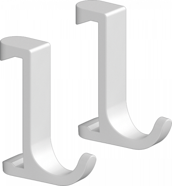 Крючок узкий Hansgrohe WallStoris 27929700 белый