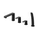 Смеситель на борт ванны Ravak Flat X070176 Black X070176 чёрный матовый
