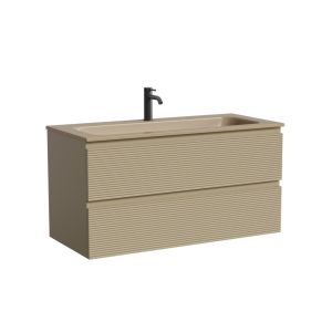 Тумба подвесная под раковину Sancos Folk FL100CP 100 см капучино
