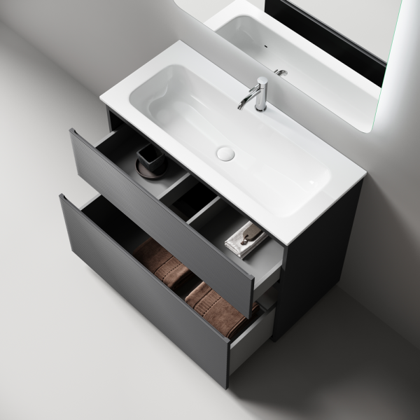 Тумба напольная под раковину Sancos Folk Floor FL100FGS 100 см Grey soft