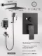 Душевой комплект Filarete Waterfall FL1010BG графит