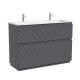 Тумба напольная под раковину Sancos Folk Floor FL120FGS 120 см Grey soft