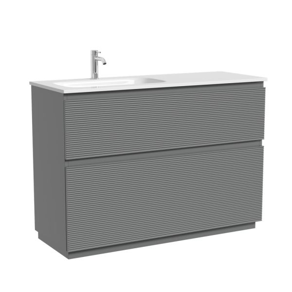 Тумба напольная под раковину Sancos Folk Floor FL120FLES левая 120 см Ergraut soft