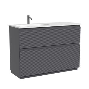 Тумба напольная под раковину Sancos Folk Floor FL120FLGS левая 120 см Grey soft