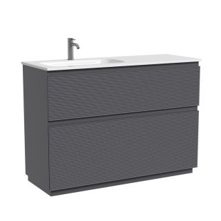 Тумба напольная под раковину Sancos Folk Floor FL120FLGS левая 120 см Grey soft