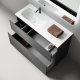 Тумба напольная под раковину Sancos Folk Floor FL120FLGS левая 120 см Grey soft