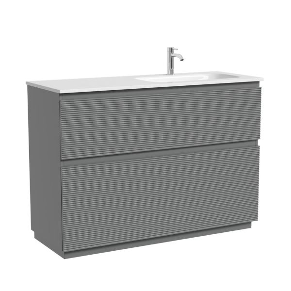 Тумба напольная под раковину Sancos Folk Floor FL120FRES правая 120 см Ergraut soft