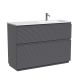 Тумба напольная под раковину Sancos Folk Floor FL120FRGS правая 120 см Grey soft