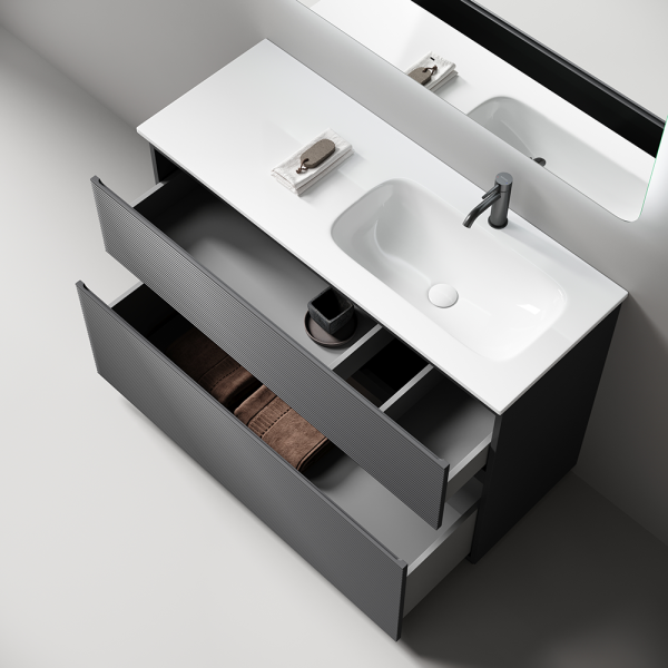 Тумба напольная под раковину Sancos Folk Floor FL120FRGS правая 120 см Grey soft