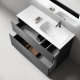 Тумба напольная под раковину Sancos Folk Floor FL120FRGS правая 120 см Grey soft