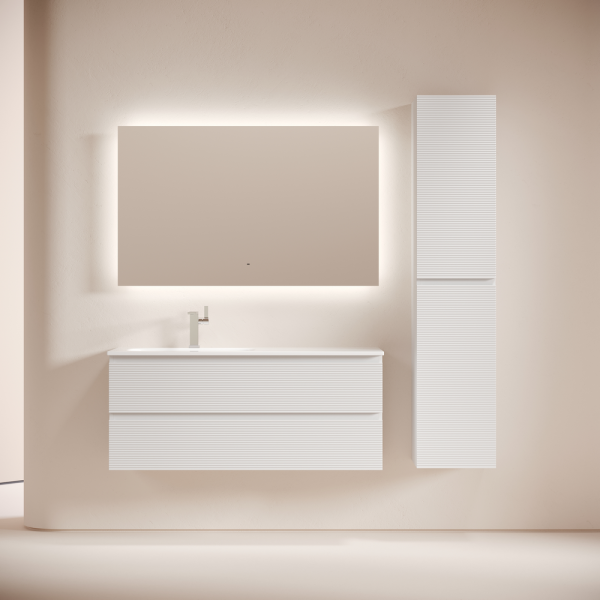 Тумба подвесная под раковину Sancos Folk FL120LW левая 120 см Bianco