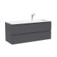 Тумба подвесная под раковину Sancos Folk FL120RGS правая 120 см Grey soft