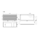 Тумба подвесная под раковину Sancos Folk FL120RGS правая 120 см Grey soft