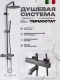 Душевая стойка Filarete FL2050BG с термостатом графит