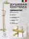 Душевая стойка Filarete FL2050MG с термостатом золото матовое