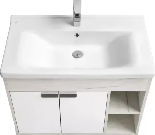 Тумба под раковину Aquaton Флай 1A2374K0FAX10 80 см белый/дуб крафт