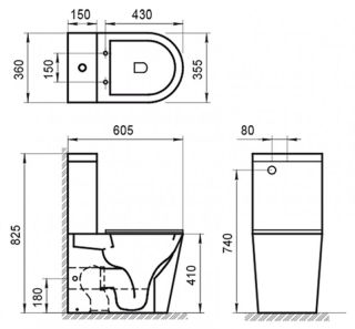 Бачок для унитаза BelBagno Flay-R BB2149T Бачок для унитаза BelBagno Flay-R BB2149T