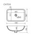 Раковина встраиваемая снизу Ceramicanova Элемент (Element) CN7018 54 см белый