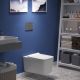 Комплект Berges 4в1 043224: инсталляция NOVUM525 кнопка F5 SoftTouch чёрная унитаз Floe Rimless сидение Floe Slim SO