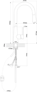 Смеситель для кухни Florentina Вита 313.29Н.1223.302 цвет хром